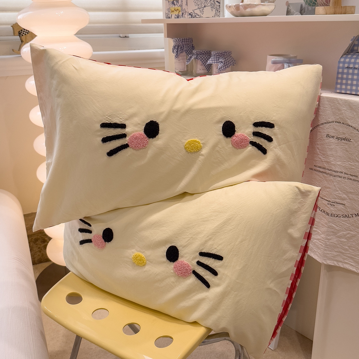 91家纺网 家纺一手货源 找家纺 （总）曼谷家纺 新款 水洗棉毛巾绣枕套单只单品枕套单件