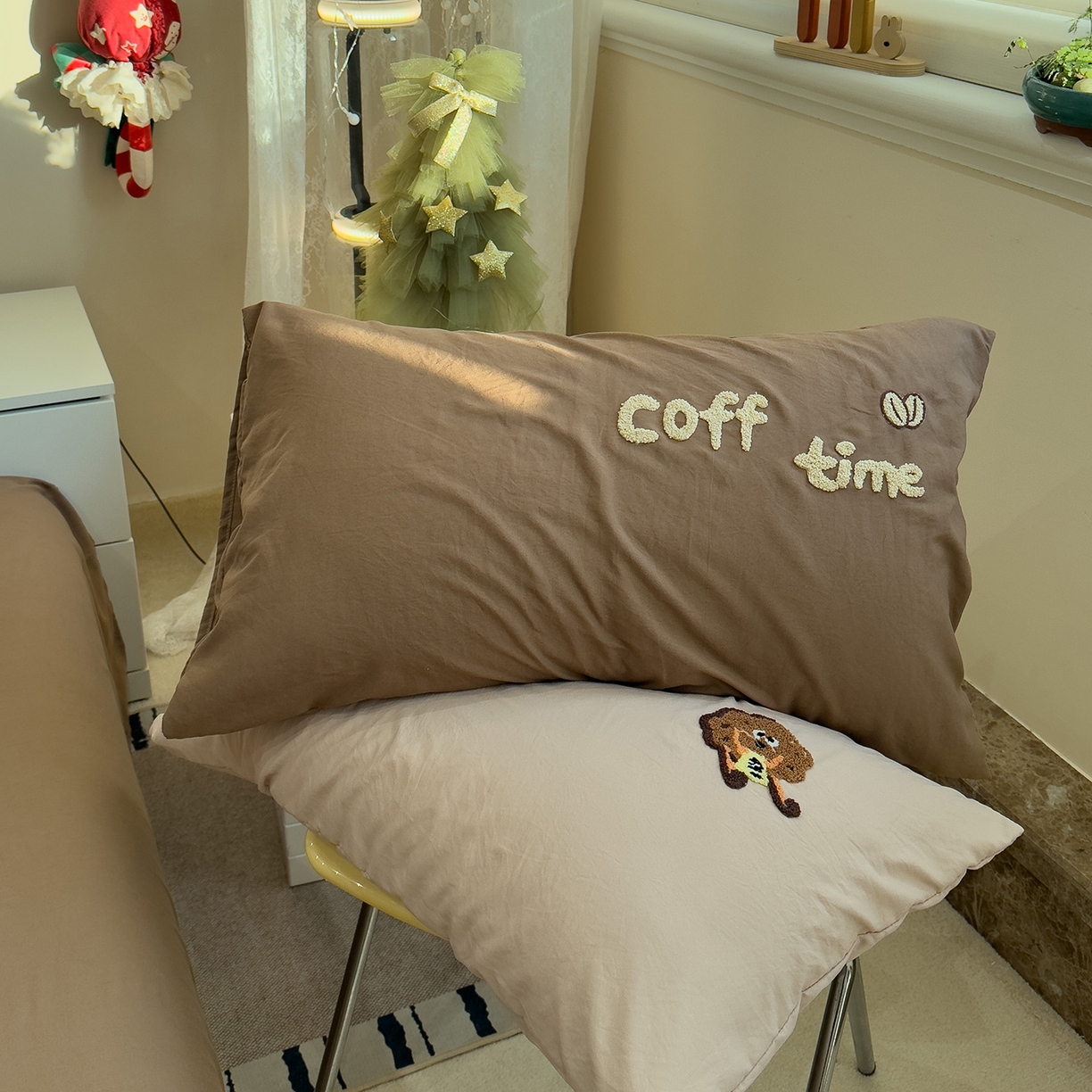 91家纺网 家纺一手货源 找家纺 （总）曼谷家纺 新款 水洗棉毛巾绣枕套单只单品枕套单件