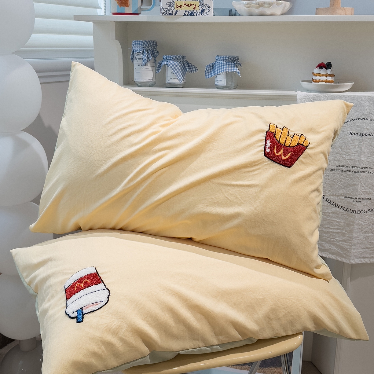 91家纺网 家纺一手货源 找家纺 （总）曼谷家纺 新款 水洗棉毛巾绣枕套单只单品枕套单件