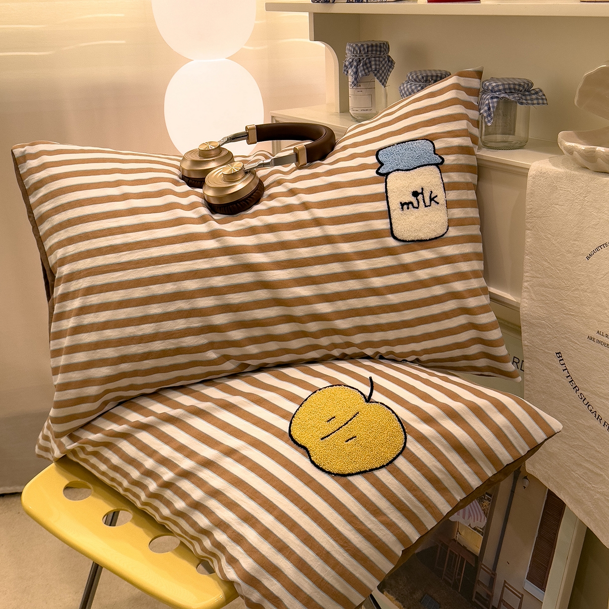 91家纺网 家纺一手货源 找家纺 （总）曼谷家纺 新款 水洗棉毛巾绣枕套单只单品枕套单件