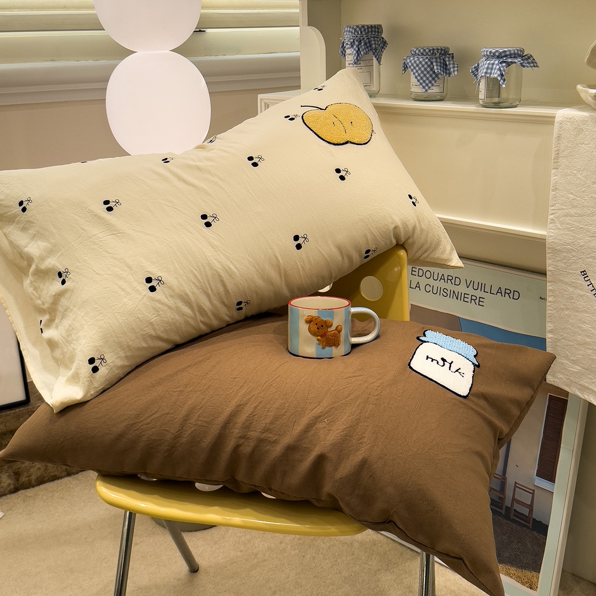 91家纺网 家纺一手货源 找家纺 （总）曼谷家纺 新款 水洗棉毛巾绣枕套单只单品枕套单件