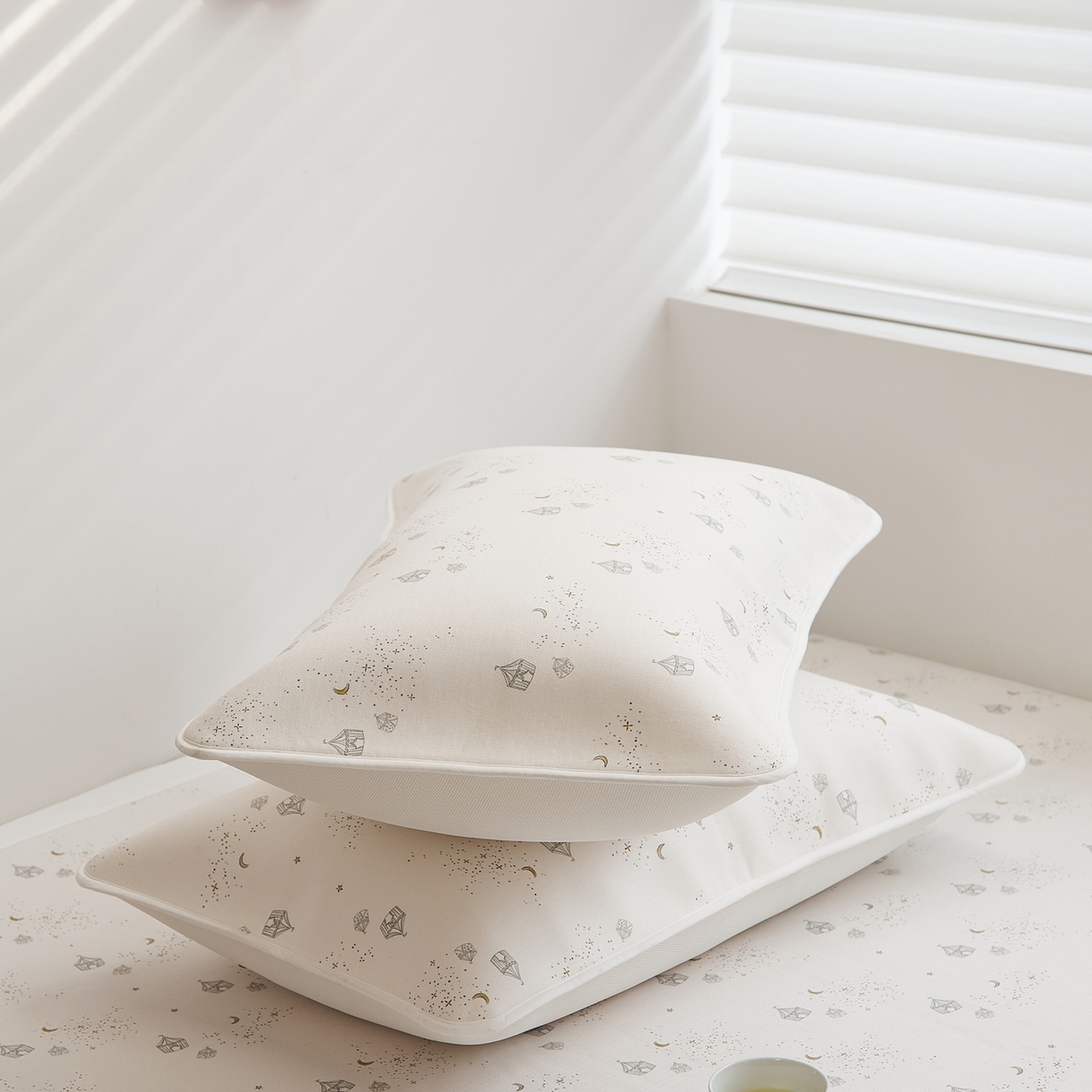 91家纺网 家纺一手货源 找家纺 8小时家纺 2026新款天丝麻10A抗菌养生单枕套枕套单件 星空