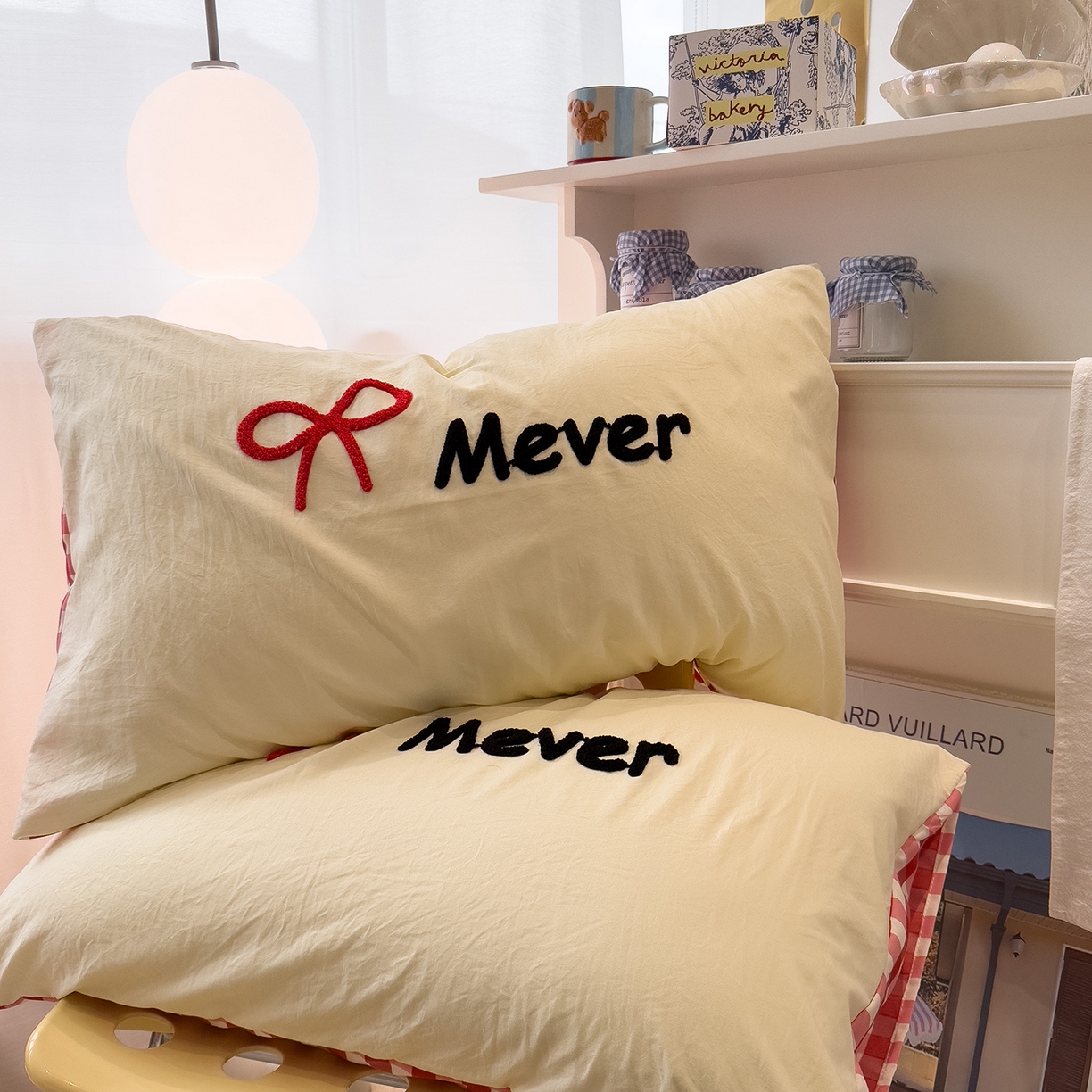 91家纺网 家纺一手货源 找家纺 曼谷家纺 新款 水洗棉毛巾绣枕套单只单品枕套单件 红苹果