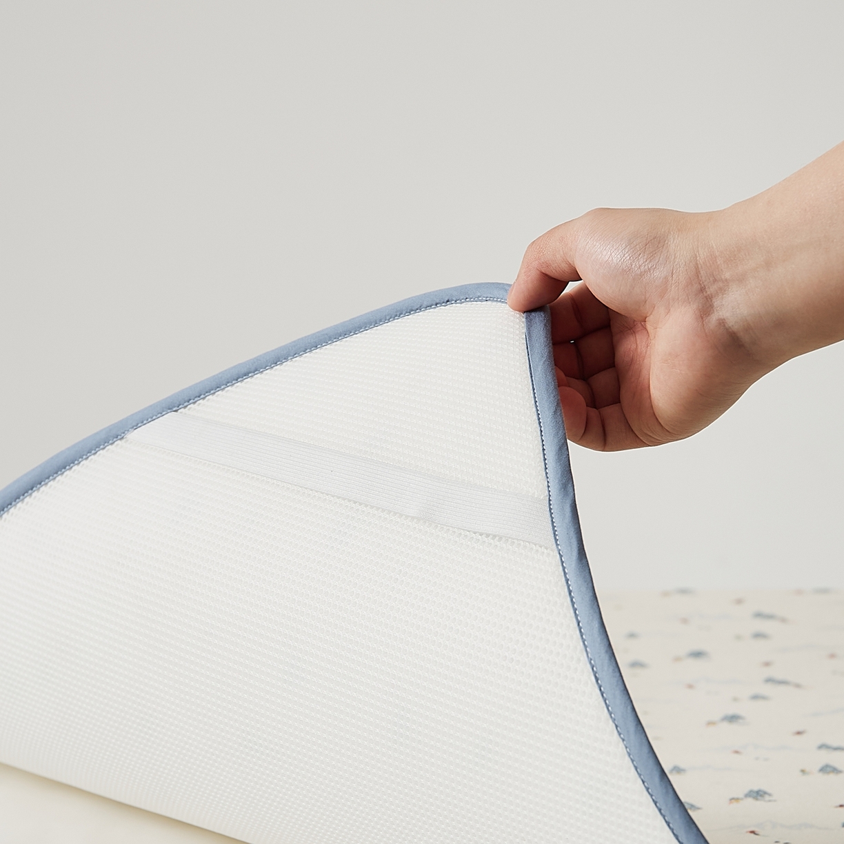 91家纺网 家纺一手货源 找家纺 8小时家纺 2026新款天丝麻10A抗菌养生凉席席子凉席-儿童款 耀雪