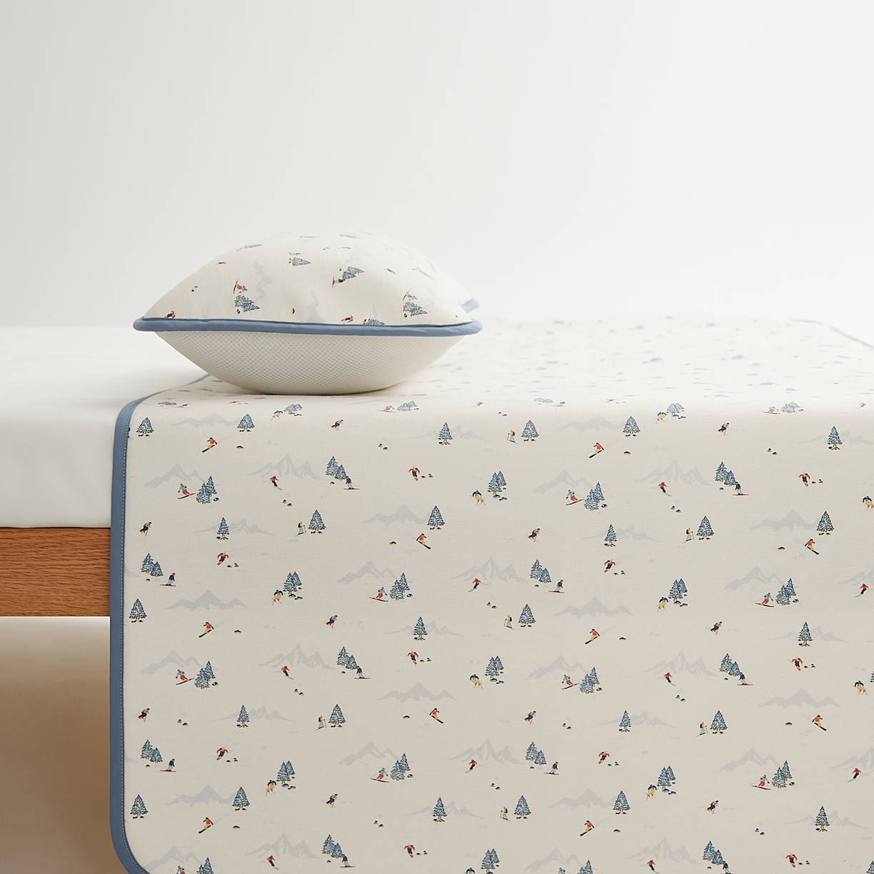 91家纺网 家纺一手货源 找家纺 8小时家纺 2026新款天丝麻10A抗菌养生凉席席子凉席-儿童款 耀雪