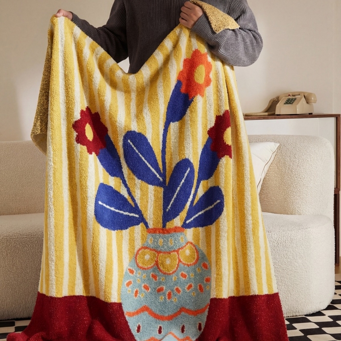 91家纺网 家纺一手货源 找家纺 （总）暖绵绵家纺 2026新款亲肤透气半边绒毯子毛毯盖毯午睡毯-菲布拉（券后/折后零售价不得低于173元）