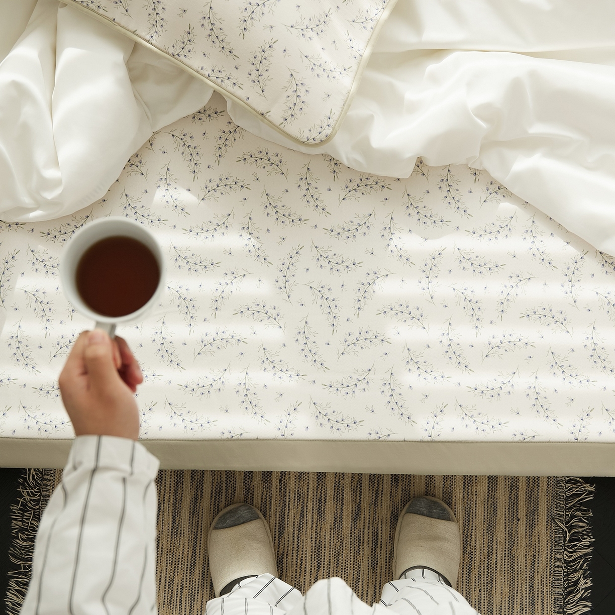 91家纺网 家纺一手货源 找家纺 （总）8小时家纺 2026新款天丝麻10A抗菌养生凉席席子凉席-床垫款