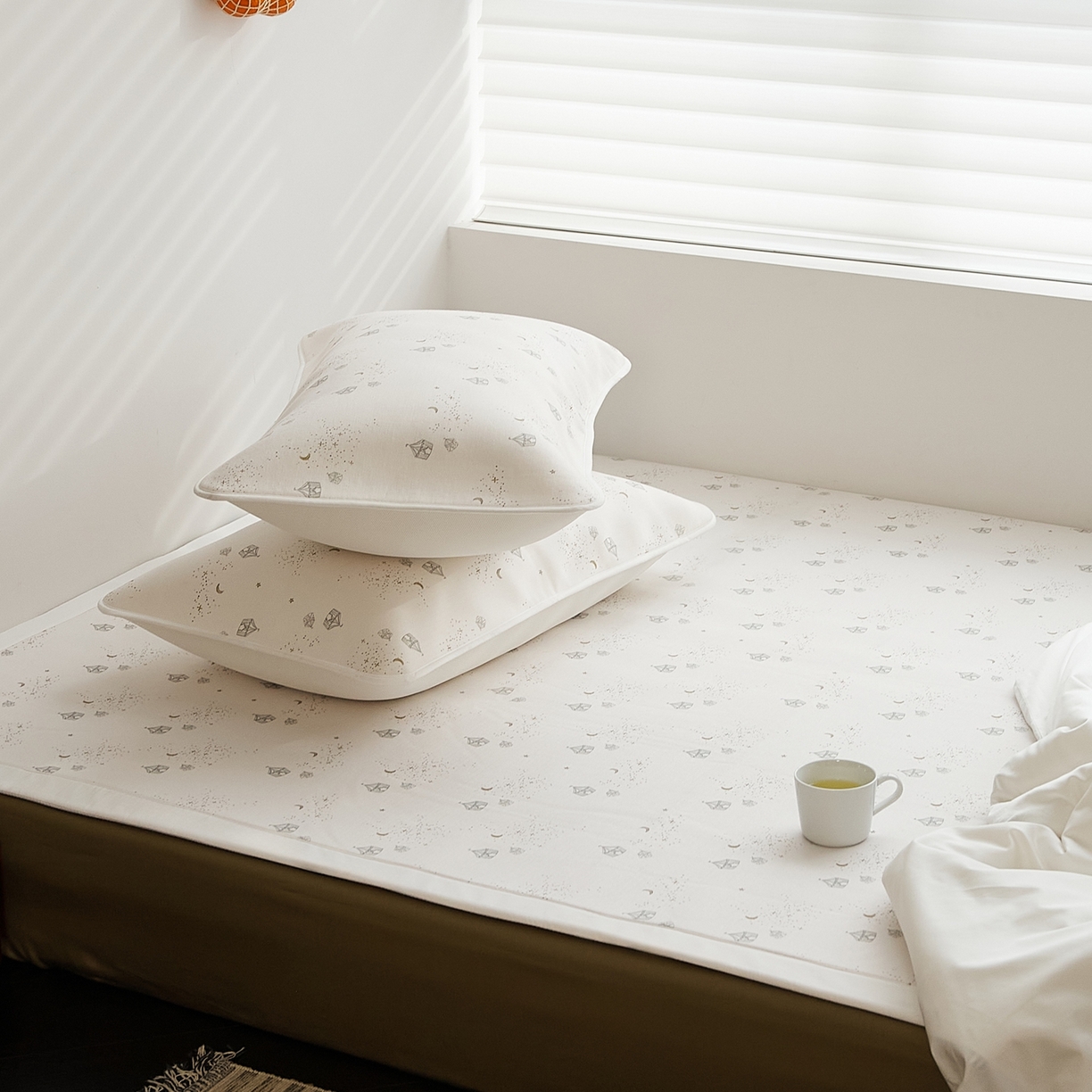 91家纺网 家纺一手货源 找家纺 8小时家纺 2026新款天丝麻10A抗菌养生凉席席子凉席-床垫款 星空