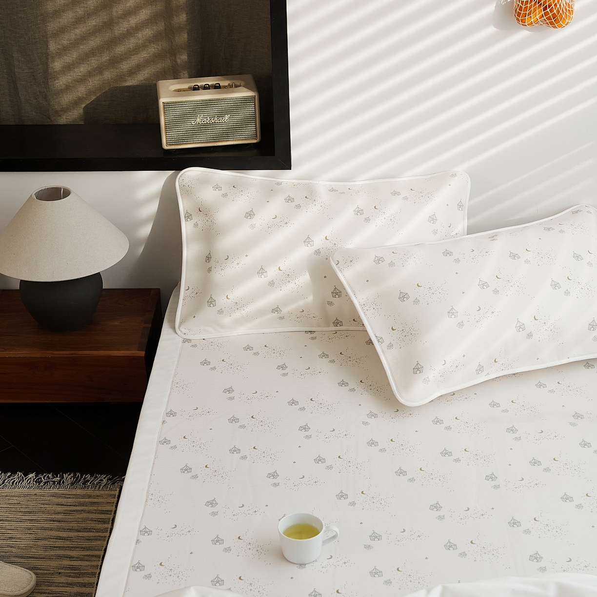 91家纺网 家纺一手货源 找家纺 8小时家纺 2026新款天丝麻10A抗菌养生凉席席子凉席-床垫款 星空