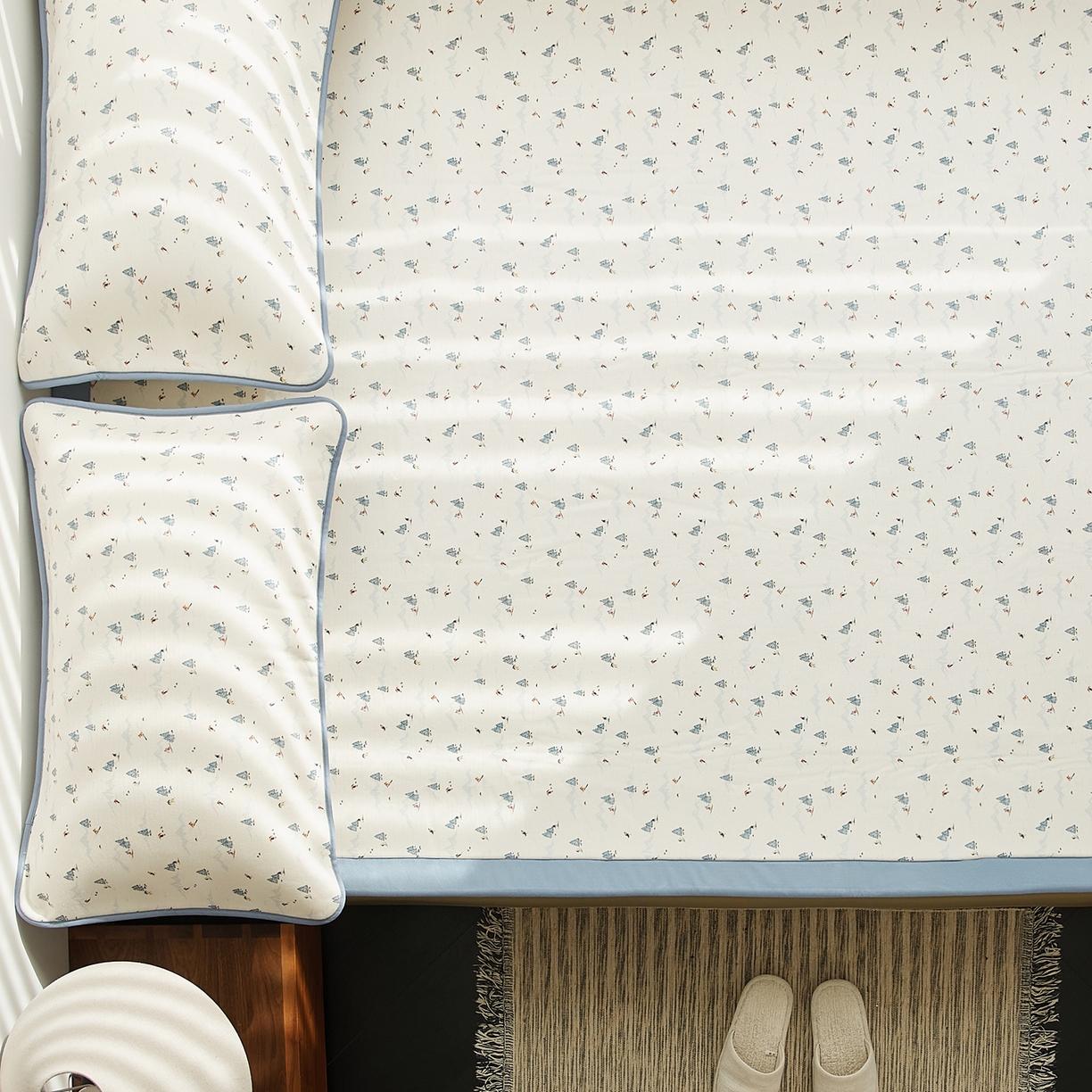 91家纺网 家纺一手货源 找家纺 8小时家纺 2026新款天丝麻10A抗菌养生凉席席子凉席-床垫款 耀雪