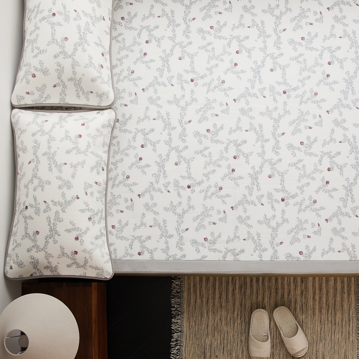 91家纺网 家纺一手货源 找家纺 8小时家纺 2026新款天丝麻10A抗菌养生凉席席子凉席-床垫款 石榴