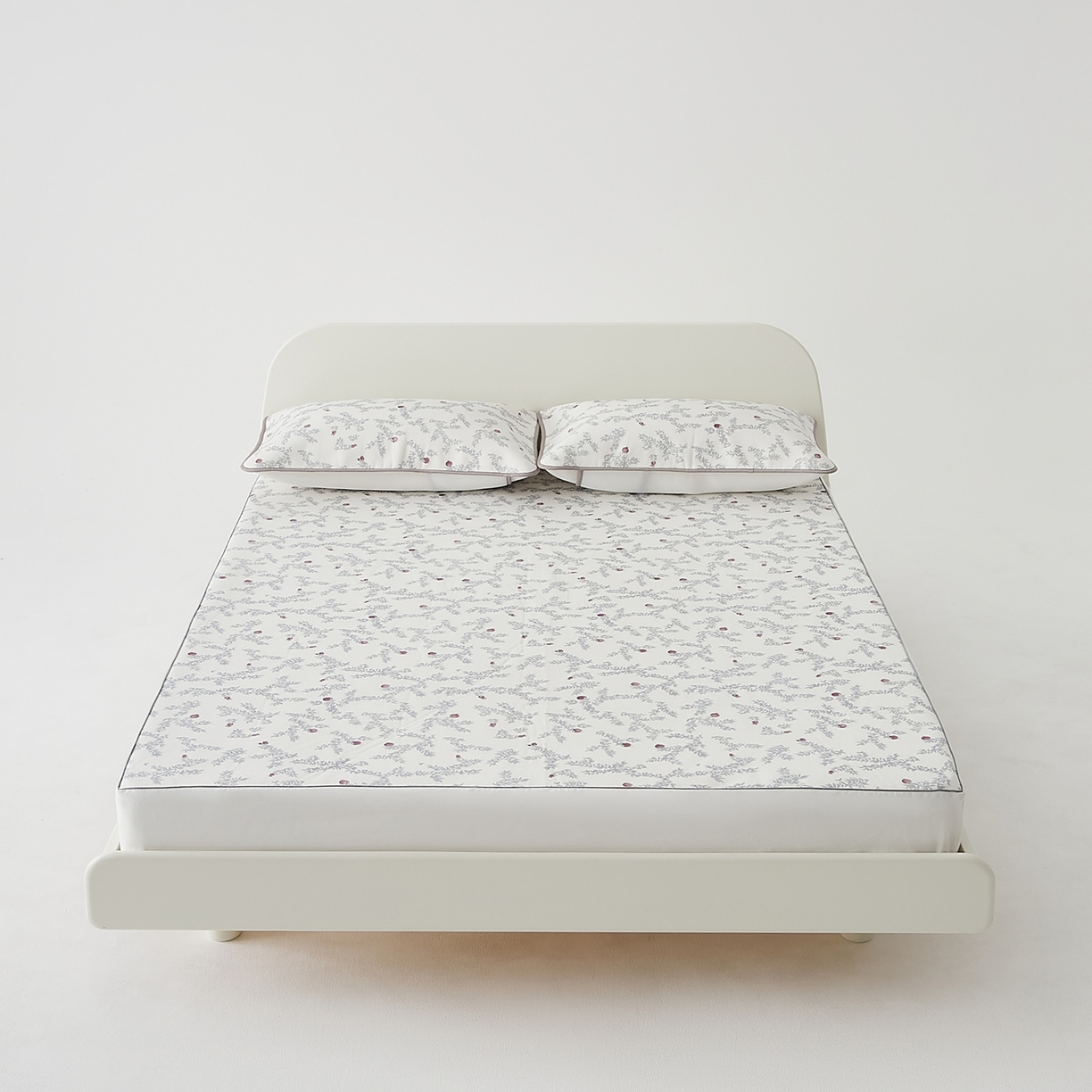 91家纺网 家纺一手货源 找家纺 8小时家纺 2026新款天丝麻10A抗菌养生凉席席子凉席-床笠款 石榴