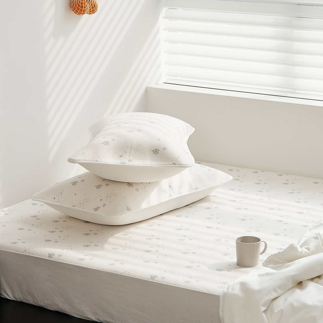 91家纺网 家纺一手货源 找家纺 8小时家纺 2026新款天丝麻10A抗菌养生凉席席子凉席-床笠款 星空