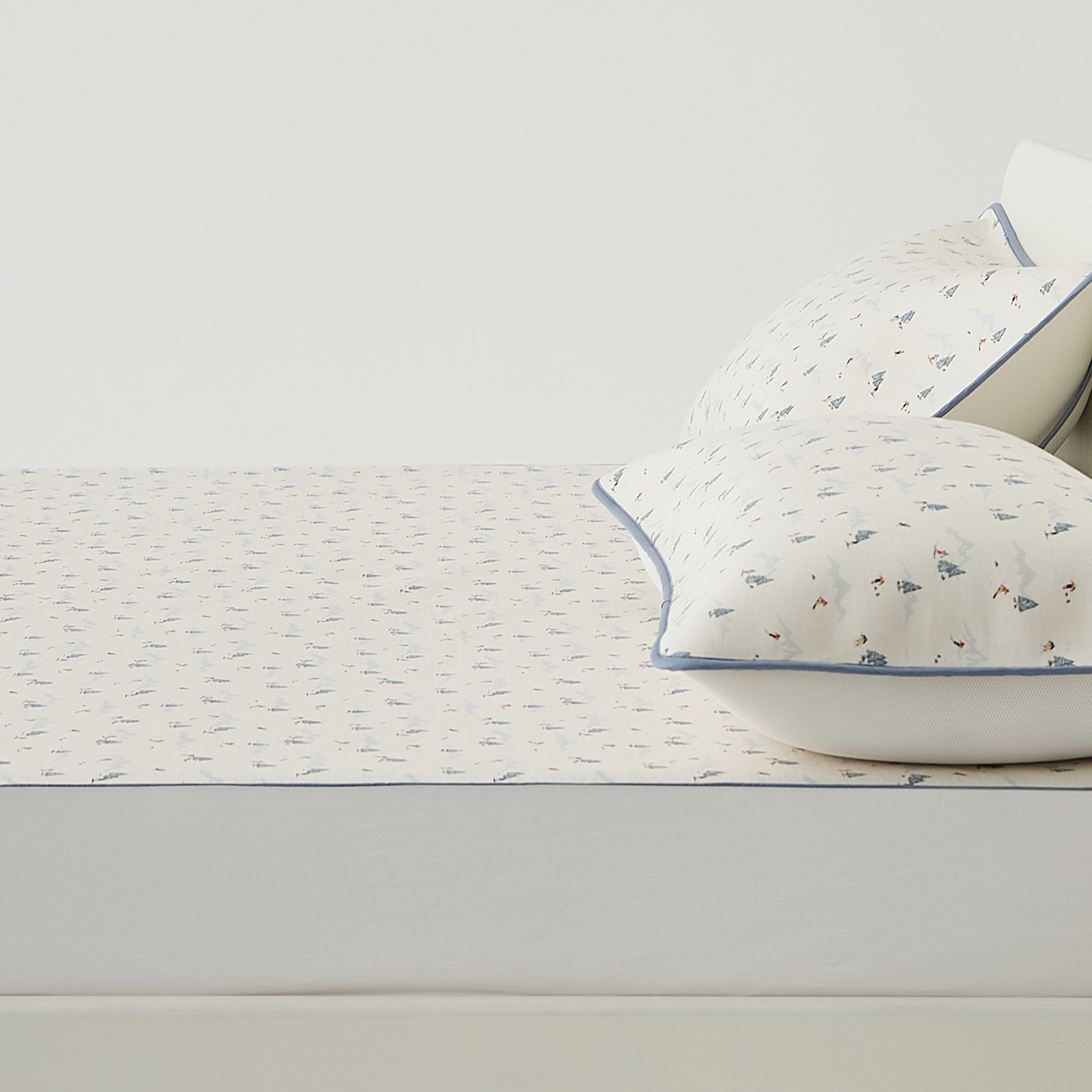 91家纺网 家纺一手货源 找家纺 8小时家纺 2026新款天丝麻10A抗菌养生凉席席子凉席-床笠款 耀雪