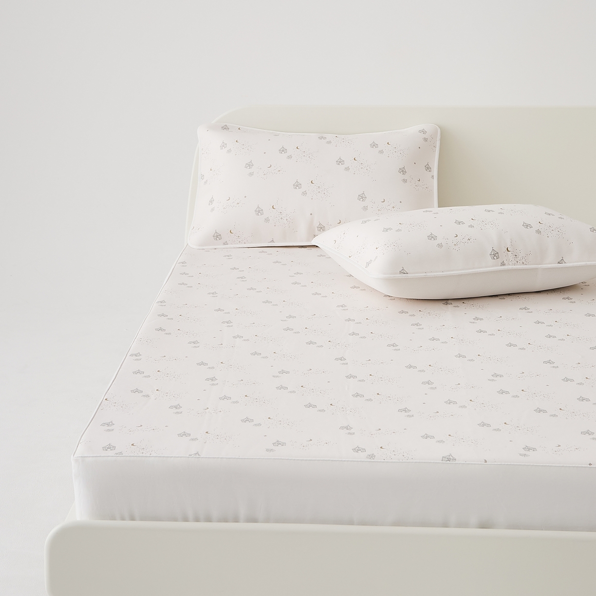 91家纺网 家纺一手货源 找家纺 8小时家纺 2026新款天丝麻10A抗菌养生凉席席子凉席-床笠款 星空