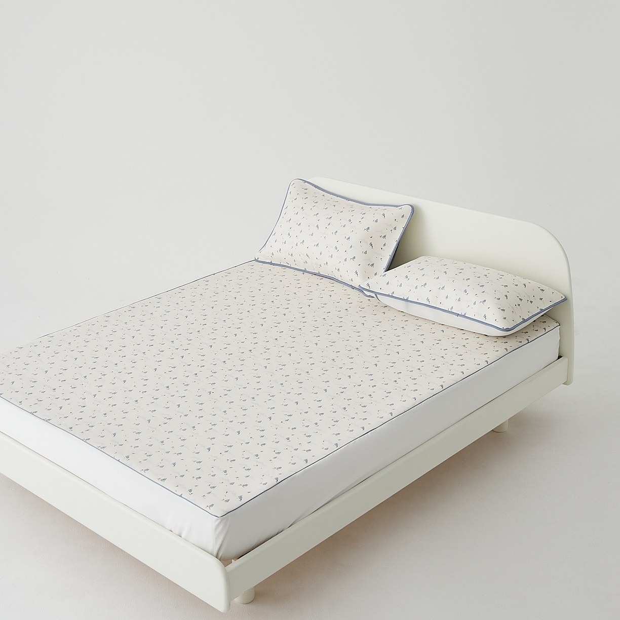 91家纺网 家纺一手货源 找家纺 8小时家纺 2026新款天丝麻10A抗菌养生凉席席子凉席-床笠款 耀雪