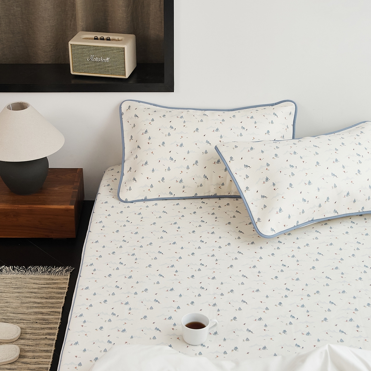 91家纺网 家纺一手货源 找家纺 8小时家纺 2026新款天丝麻10A抗菌养生凉席席子凉席-床笠款 耀雪