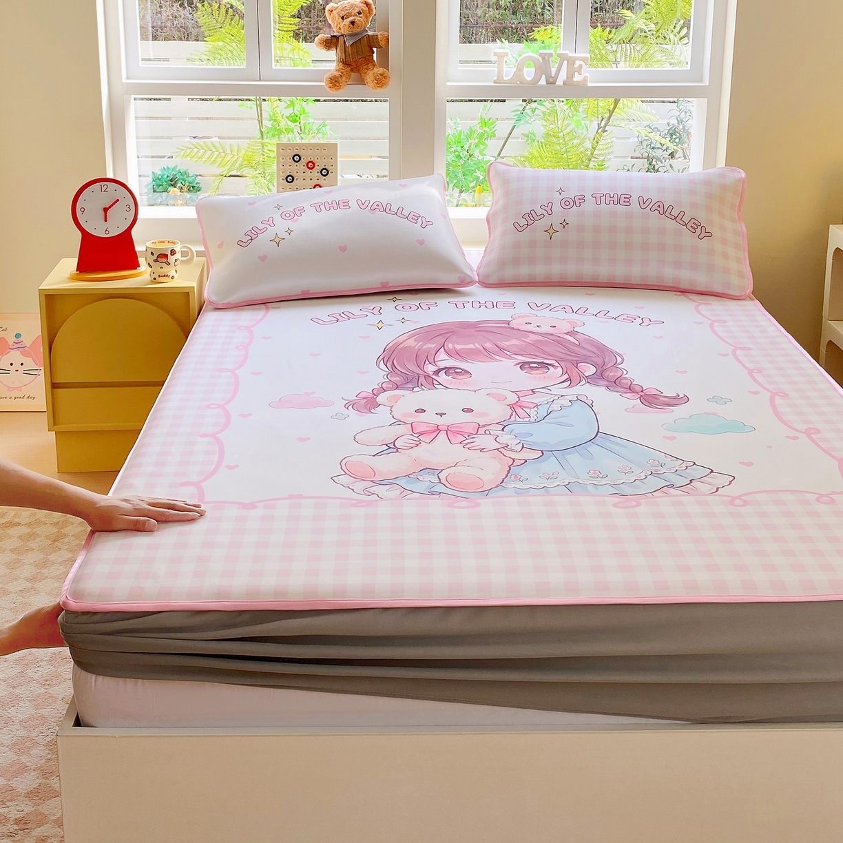 91家纺网 家纺一手货源 找家纺 （总）莱米家纺 2026新款大版小冰皮床笠床席