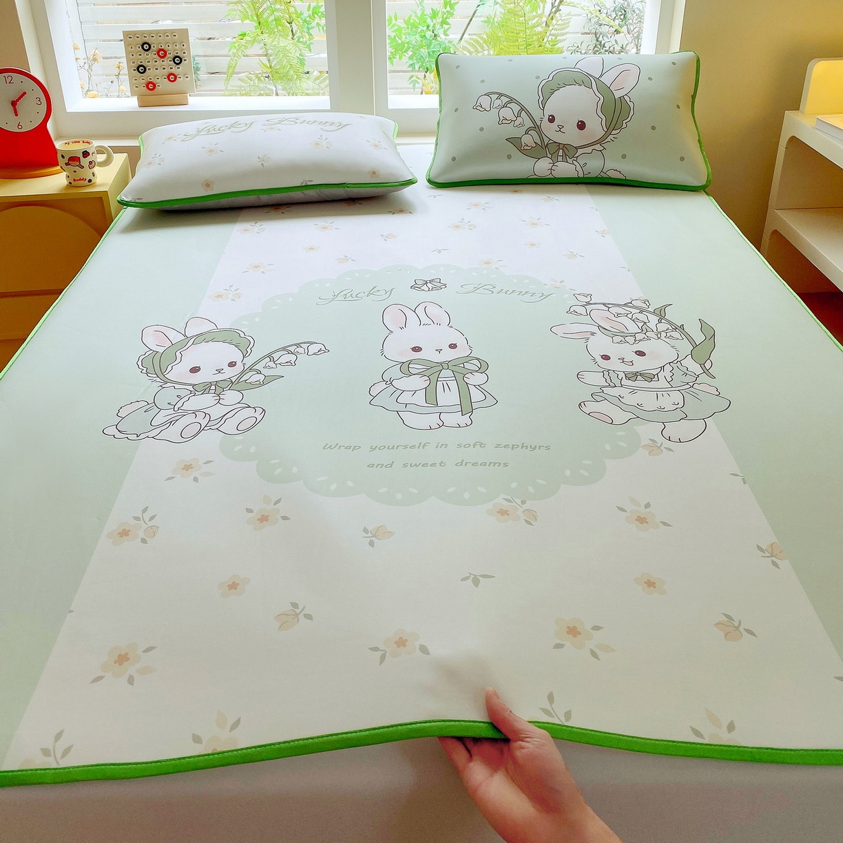 91家纺网 家纺一手货源 找家纺 （总）莱米家纺 2026新款大版小冰皮床笠床席