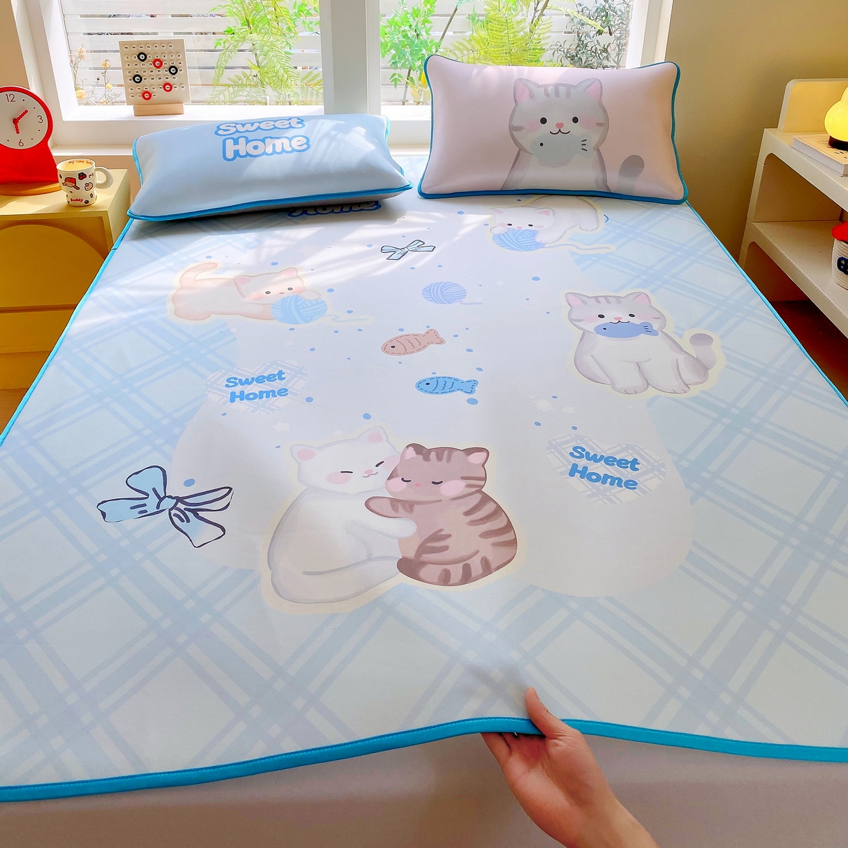 91家纺网 家纺一手货源 找家纺 （总）莱米家纺 2026新款大版小冰皮床笠床席