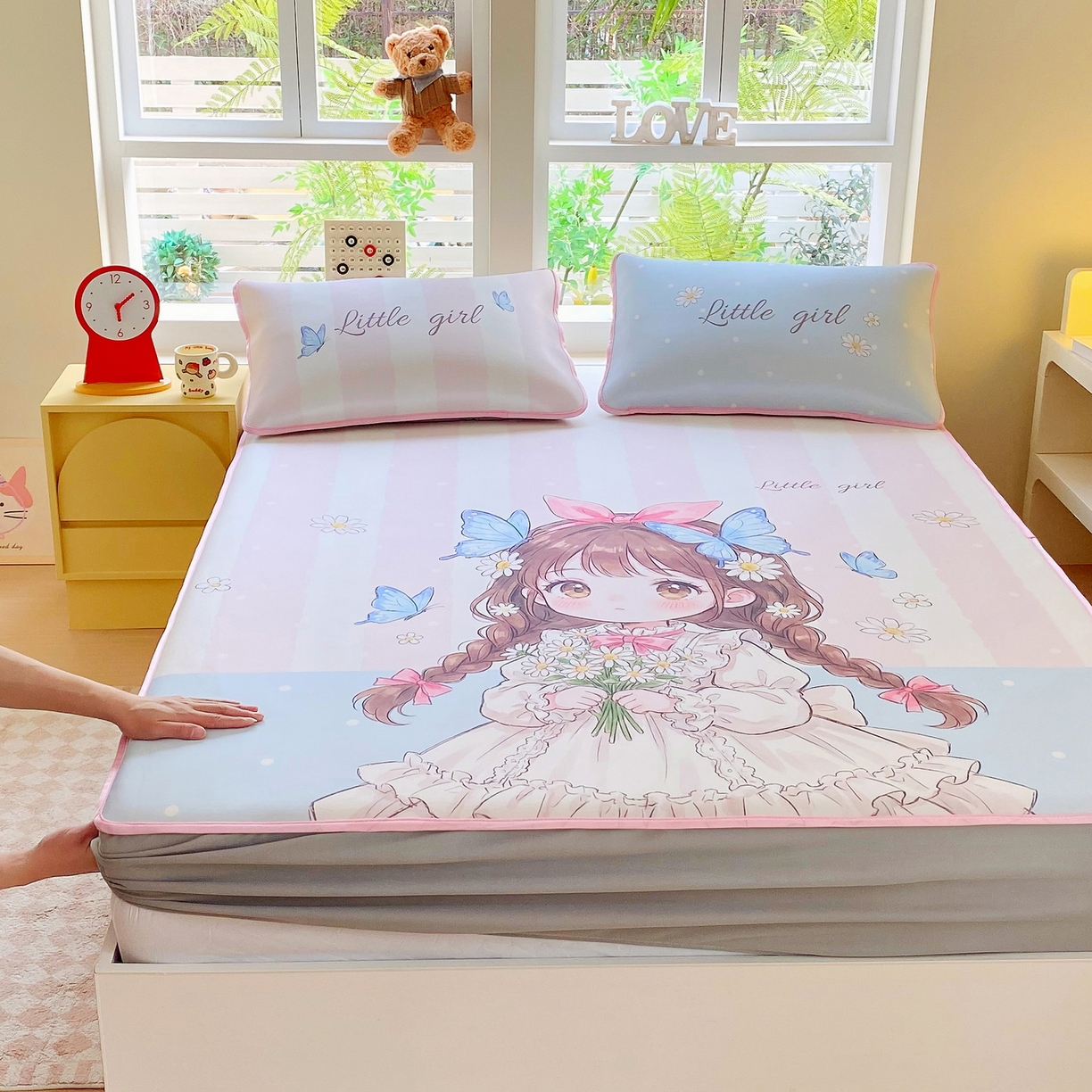 91家纺网 家纺一手货源 找家纺 （总）莱米家纺 2026新款大版小冰皮床笠床席