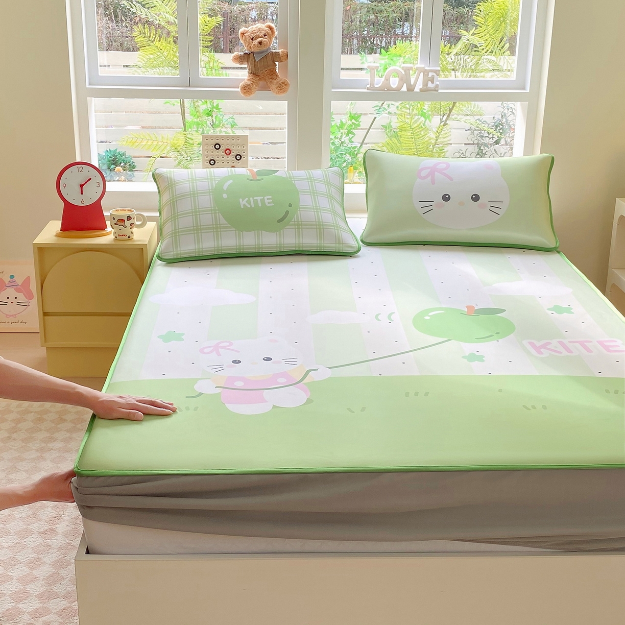 91家纺网 家纺一手货源 找家纺 （总）莱米家纺 2026新款大版小冰皮床笠床席