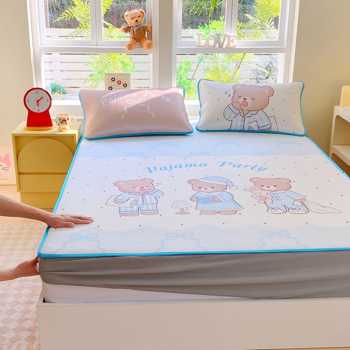 91家纺网 家纺一手货源 找家纺 （总）莱米家纺 2026新款大版小冰皮床笠床席