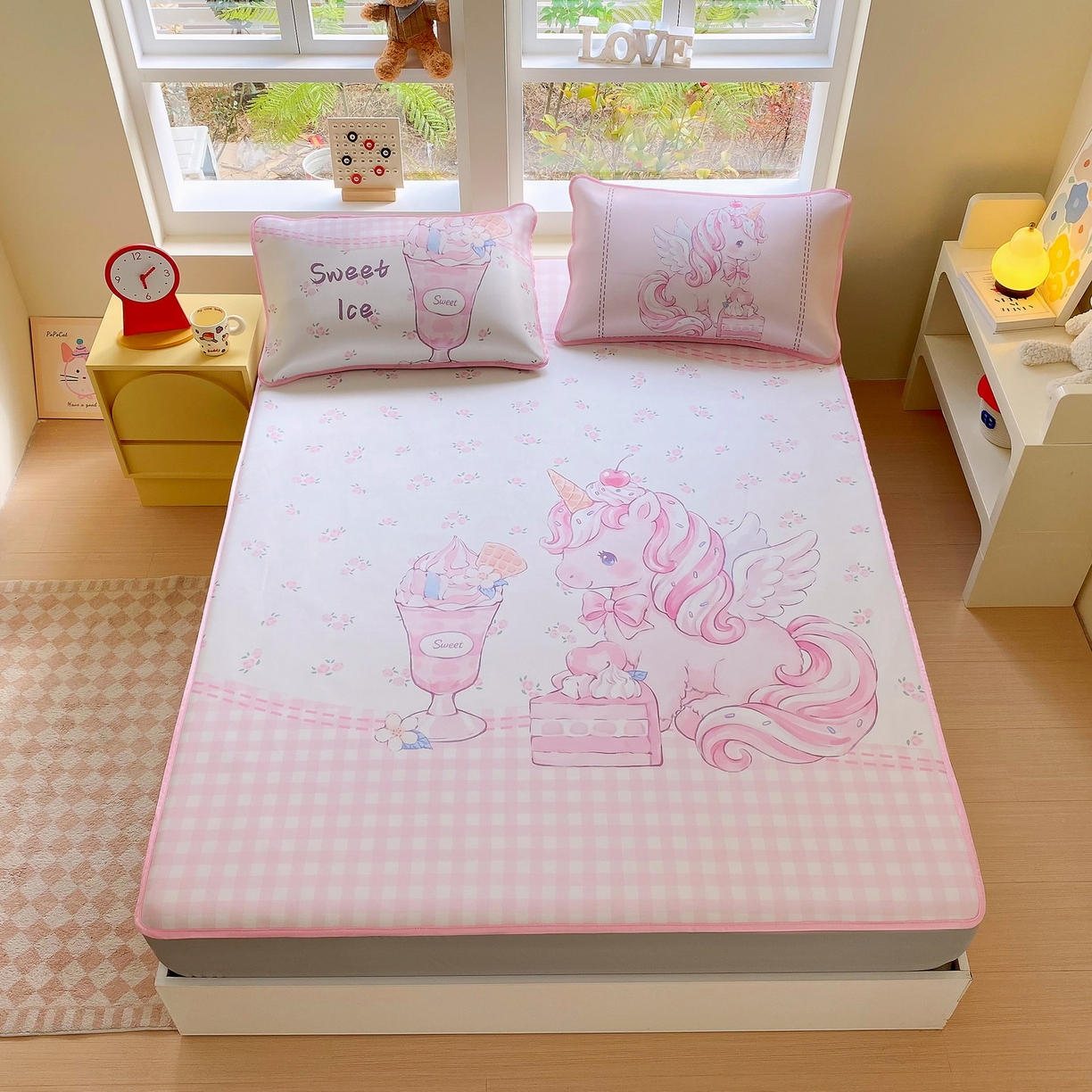 91家纺网 家纺一手货源 找家纺 （总）莱米家纺 2026新款大版小冰皮床笠床席