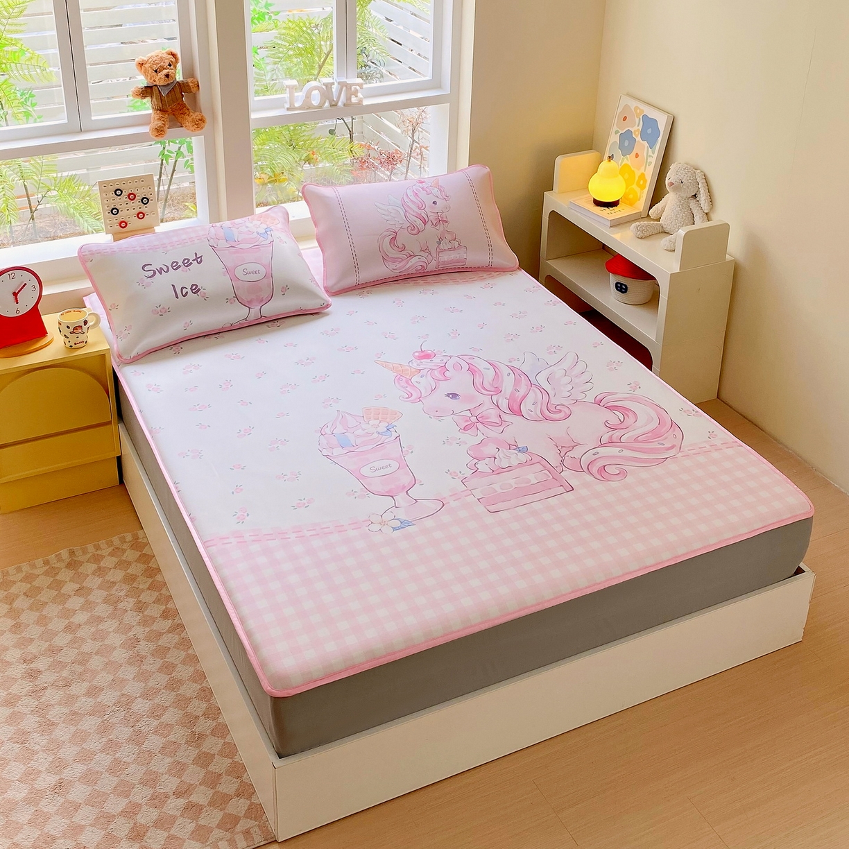 91家纺网 家纺一手货源 找家纺 （总）莱米家纺 2026新款大版小冰皮床笠床席