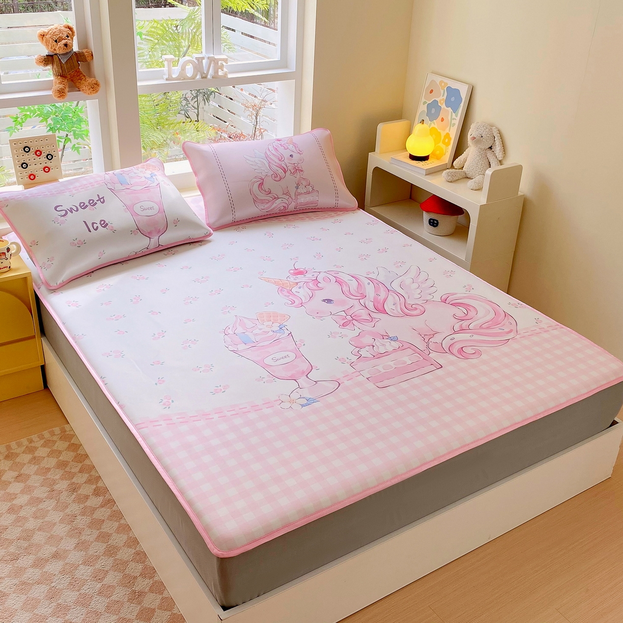 91家纺网 家纺一手货源 找家纺 （总）莱米家纺 2026新款大版小冰皮床笠床席