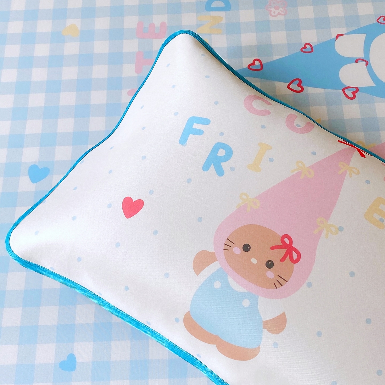 91家纺网 家纺一手货源 找家纺 莱米家纺 2026新款大版小冰皮床笠床席 快乐伙伴床席