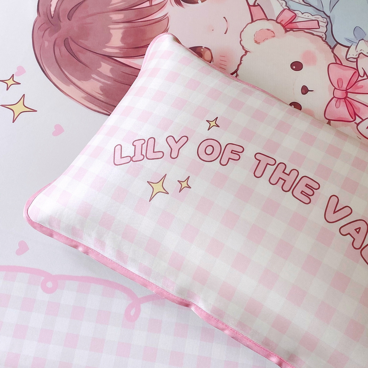 91家纺网 家纺一手货源 找家纺 莱米家纺 2026新款大版小冰皮床笠床席 甜美女孩床席