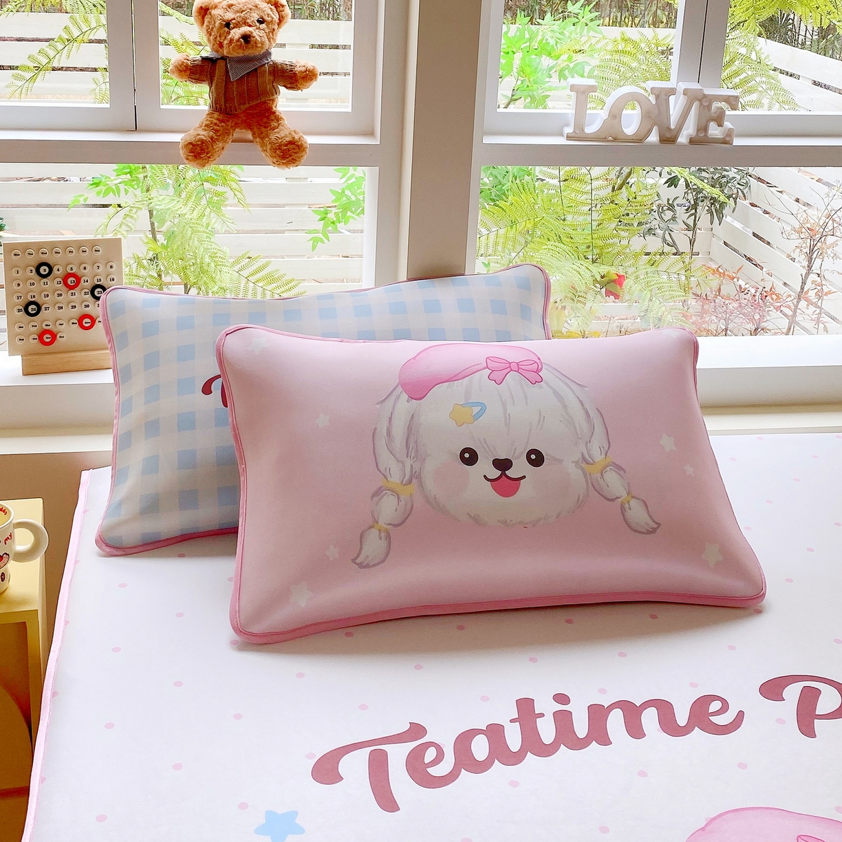 91家纺网 家纺一手货源 找家纺 莱米家纺 2026新款大版小冰皮床笠床席 木马奇缘床席