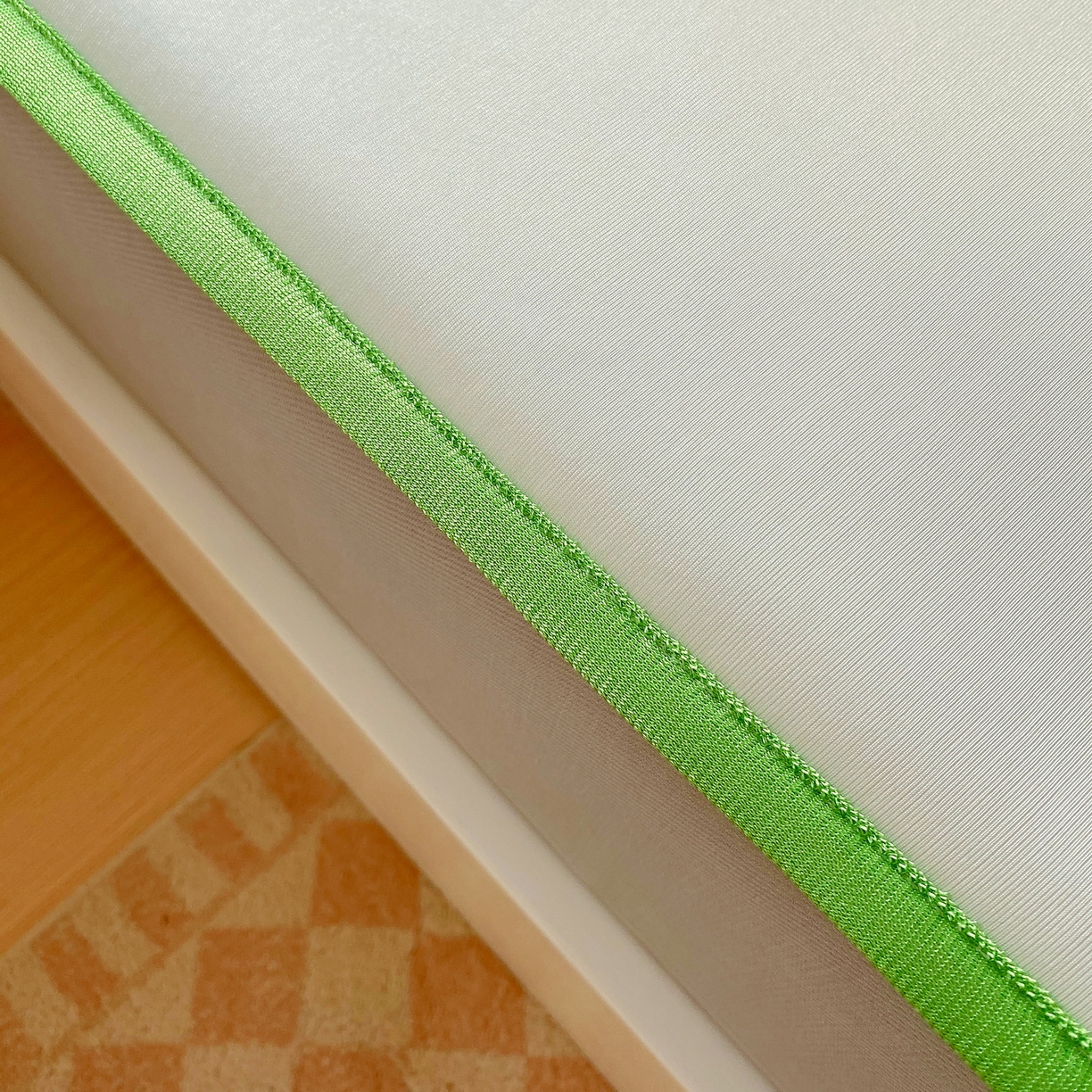 91家纺网 家纺一手货源 找家纺 莱米家纺 2026新款大版小冰皮床笠床席 甜美小兔床笠