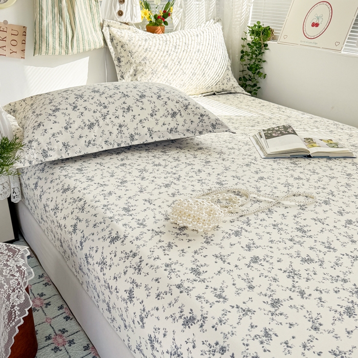 91家纺网 家纺一手货源 找家纺 禧缘家纺（原梦想家） 2026新款云感棉童话风床笠单件床笠单品 栀子花信