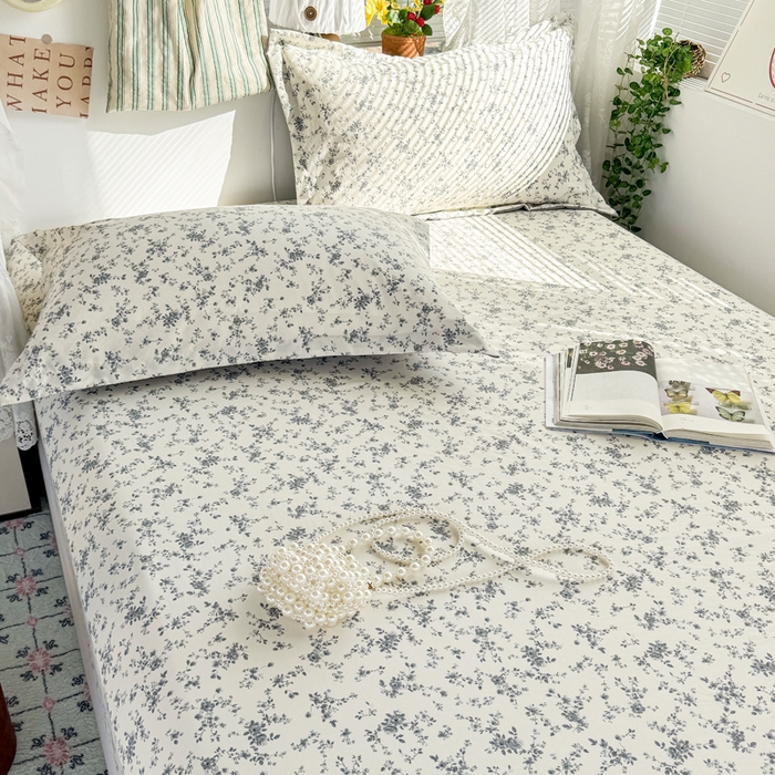 91家纺网 家纺一手货源 找家纺 禧缘家纺（原梦想家） 2026新款云感棉童话风床笠单件床笠单品 栀子花信