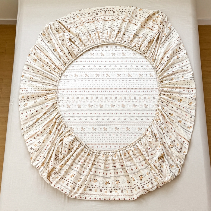 91家纺网 家纺一手货源 找家纺 禧缘家纺（原梦想家） 2026新款云感棉童话风床笠单件床笠单品 木马乐园