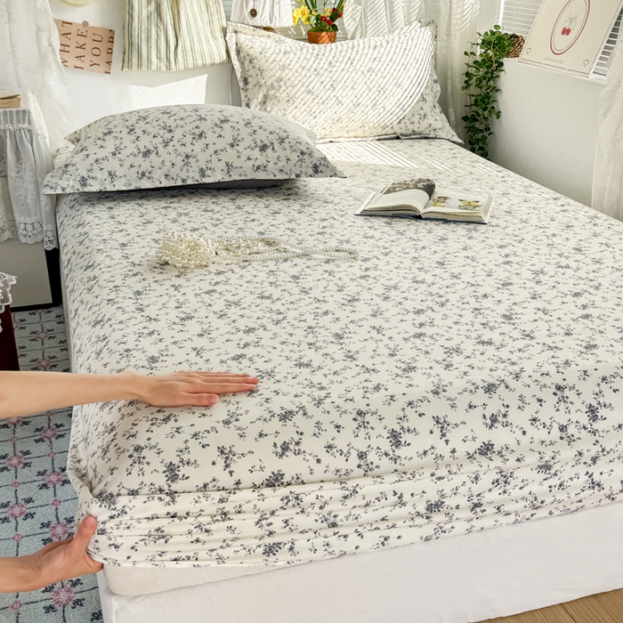 禧缘家纺（原梦想家） 2026新款云感棉童话风床笠单件床笠单品 栀子花信