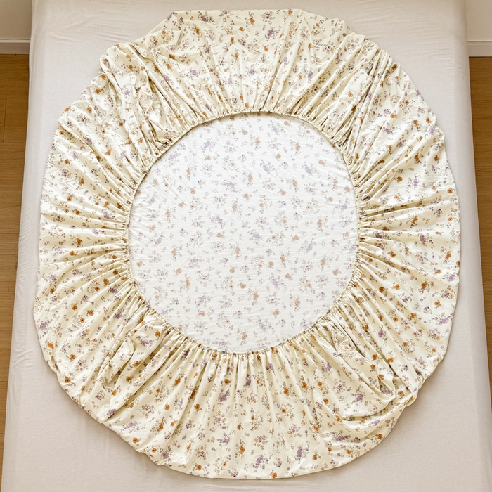 91家纺网 家纺一手货源 找家纺 禧缘家纺（原梦想家） 2026新款云感棉童话风床笠单件床笠单品 木槿花开