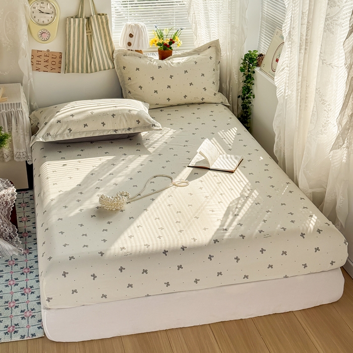 91家纺网 家纺一手货源 找家纺 禧缘家纺（原梦想家） 2026新款云感棉童话风床笠单件床笠单品 蝴蝶结