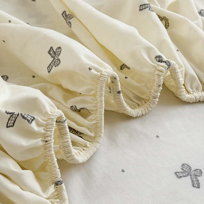 91家纺网 家纺一手货源 找家纺 禧缘家纺（原梦想家） 2026新款云感棉童话风床笠单件床笠单品 蝴蝶结