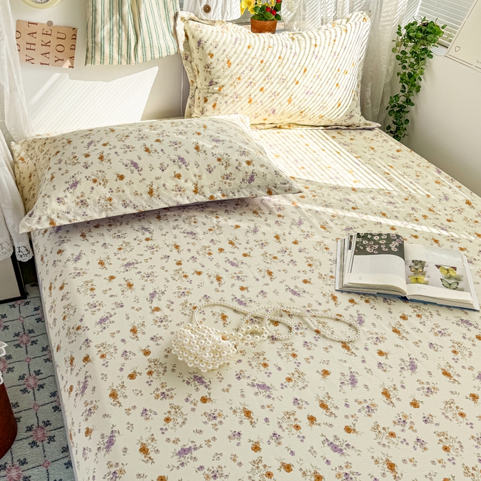 91家纺网 家纺一手货源 找家纺 禧缘家纺（原梦想家） 2026新款云感棉童话风床笠单件床笠单品 木槿花开