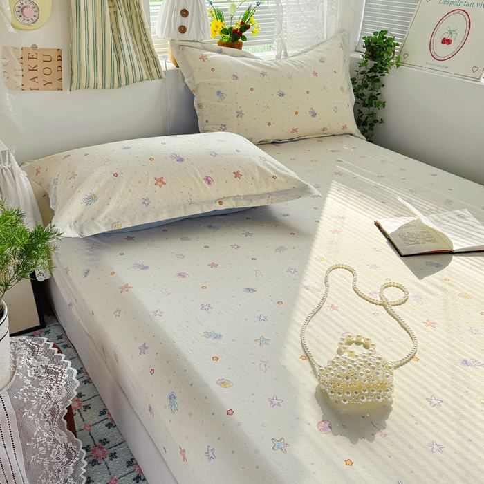 91家纺网 家纺一手货源 找家纺 禧缘家纺（原梦想家） 2026新款云感棉童话风床笠单件床笠单品 梦幻海洋