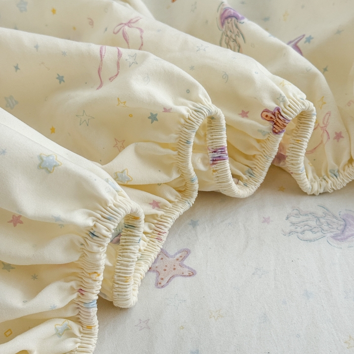 91家纺网 家纺一手货源 找家纺 禧缘家纺（原梦想家） 2026新款云感棉童话风床笠单件床笠单品 梦幻海洋