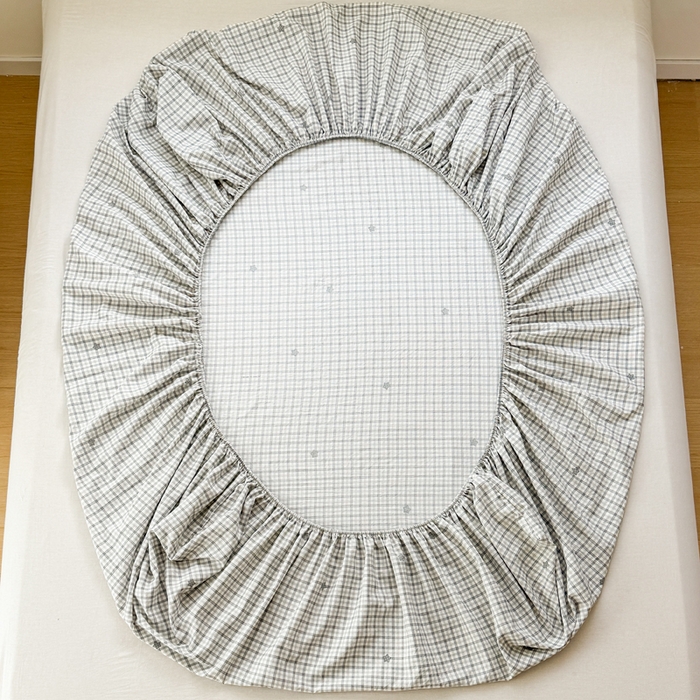 91家纺网 家纺一手货源 找家纺 禧缘家纺（原梦想家） 2026新款云感棉童话风床笠单件床笠单品 灰格星星