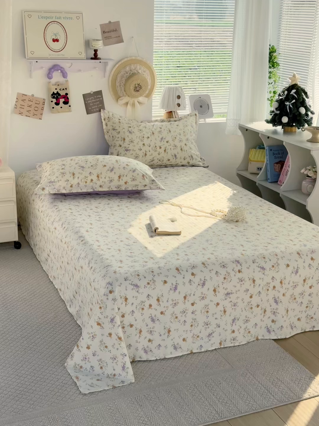 91家纺网 家纺一手货源 找家纺 禧缘家纺（原梦想家） 2026新款云感棉童话风床笠单件床笠单品 木槿花开