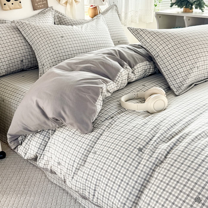 91家纺网 家纺一手货源 找家纺 禧缘家纺（原梦想家） 2026新款云感棉童话风枕套单品枕套单件 灰格星星