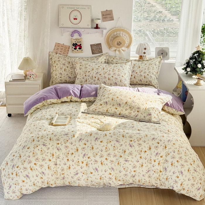 91家纺网 家纺一手货源 找家纺 禧缘家纺（原梦想家） 2026新款云感棉童话风枕套单品枕套单件 木槿花开