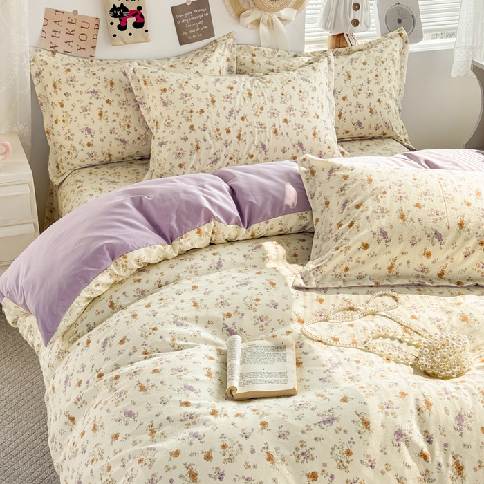 91家纺网 家纺一手货源 找家纺 禧缘家纺（原梦想家） 2026新款云感棉童话风枕套单品枕套单件 木槿花开