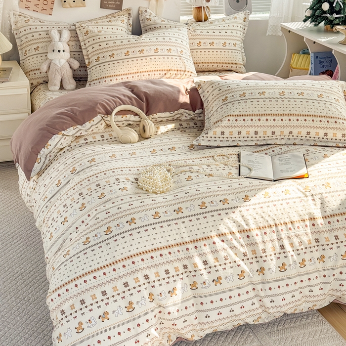 91家纺网 家纺一手货源 找家纺 禧缘家纺（原梦想家） 2026新款云感棉童话风枕套单品枕套单件 木马乐园